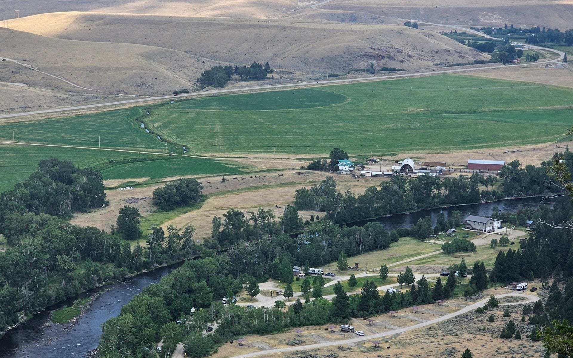 Mountain scenery in southwest Montana near the Bridger and Tobacco Root ranges